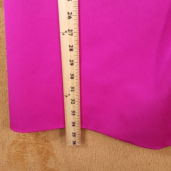 LELA ROSE Dress Womens Size 4 Pink One Shoulder Mini Pleated A-Line Cocktail - Picture 9 of 10